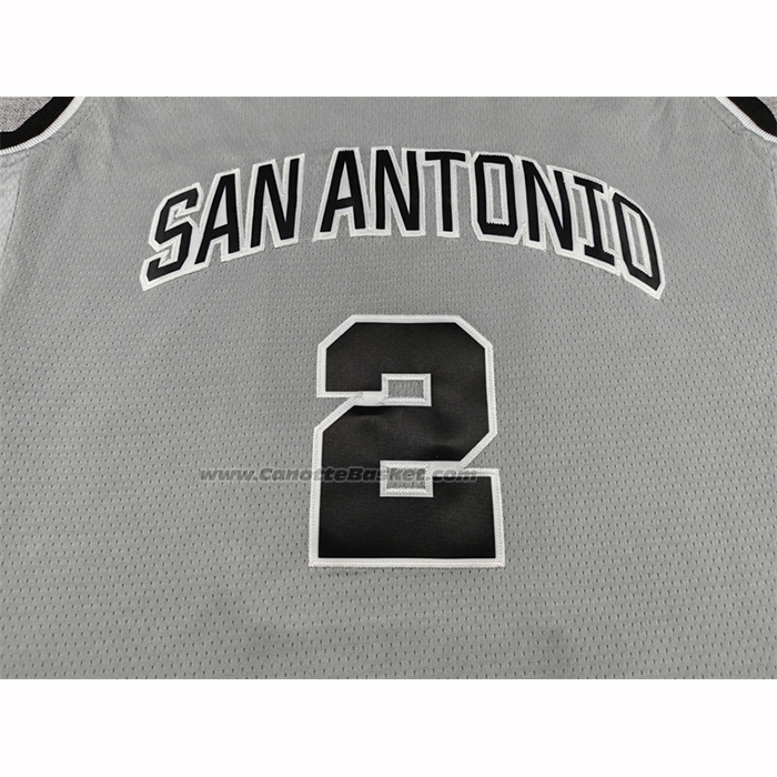 Maglia San Antonio Spurs Dylan Harper No 2 Statement 2025-26 Grigio